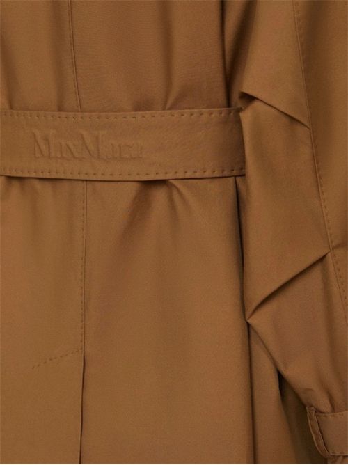 Double-breasted midi trench coat in water-repellent twill with belt MAX MARA THE CUBE | 2619021024600020